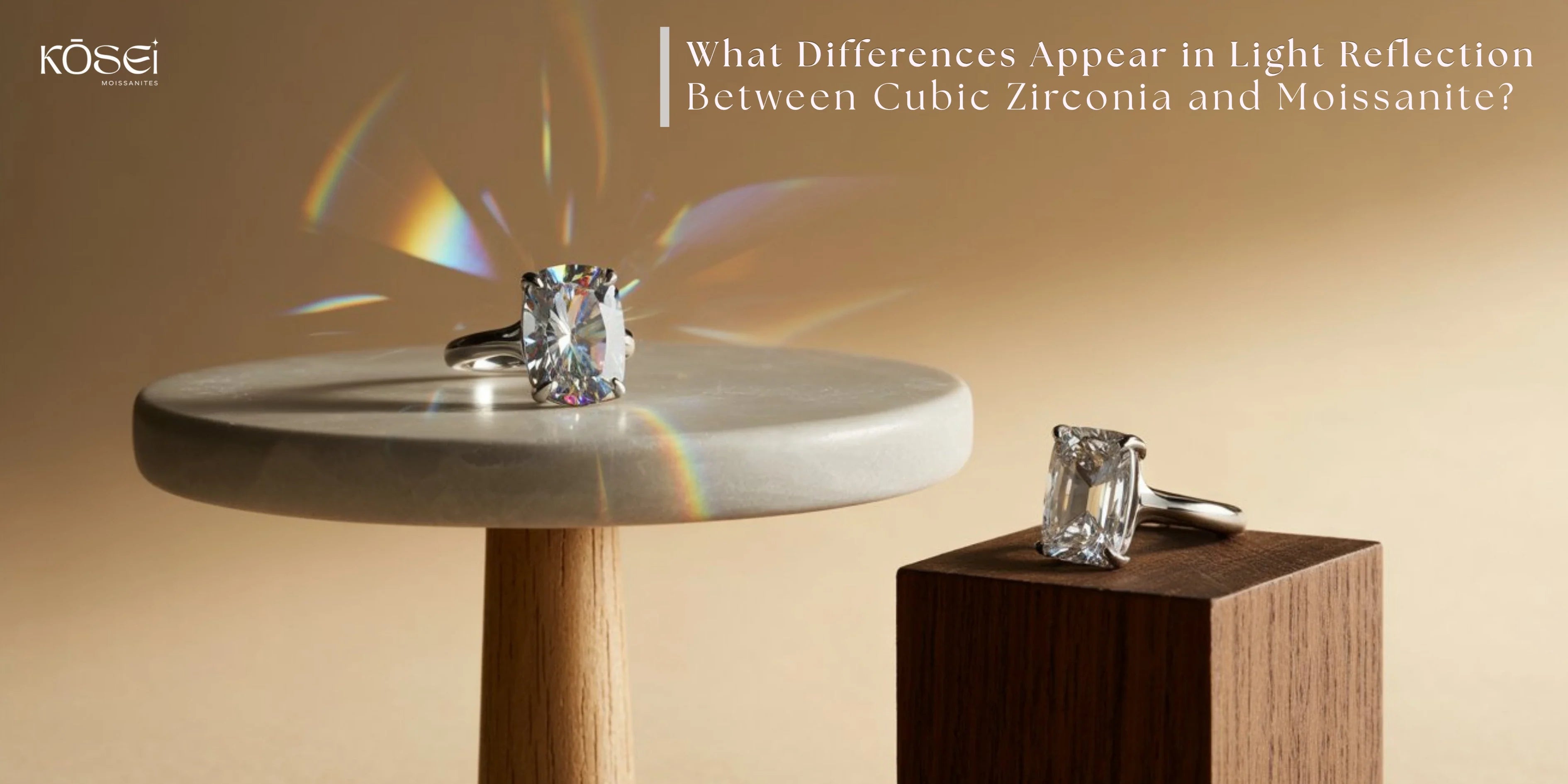 Cubic Zirconia and Moissanite