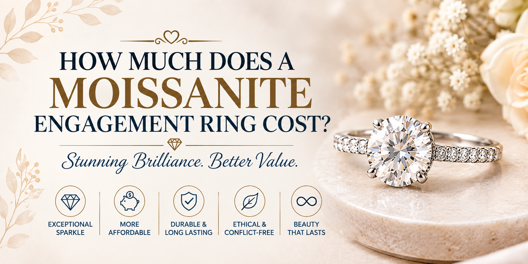 How Much Does a Moissanite Engagement Ring Cost
