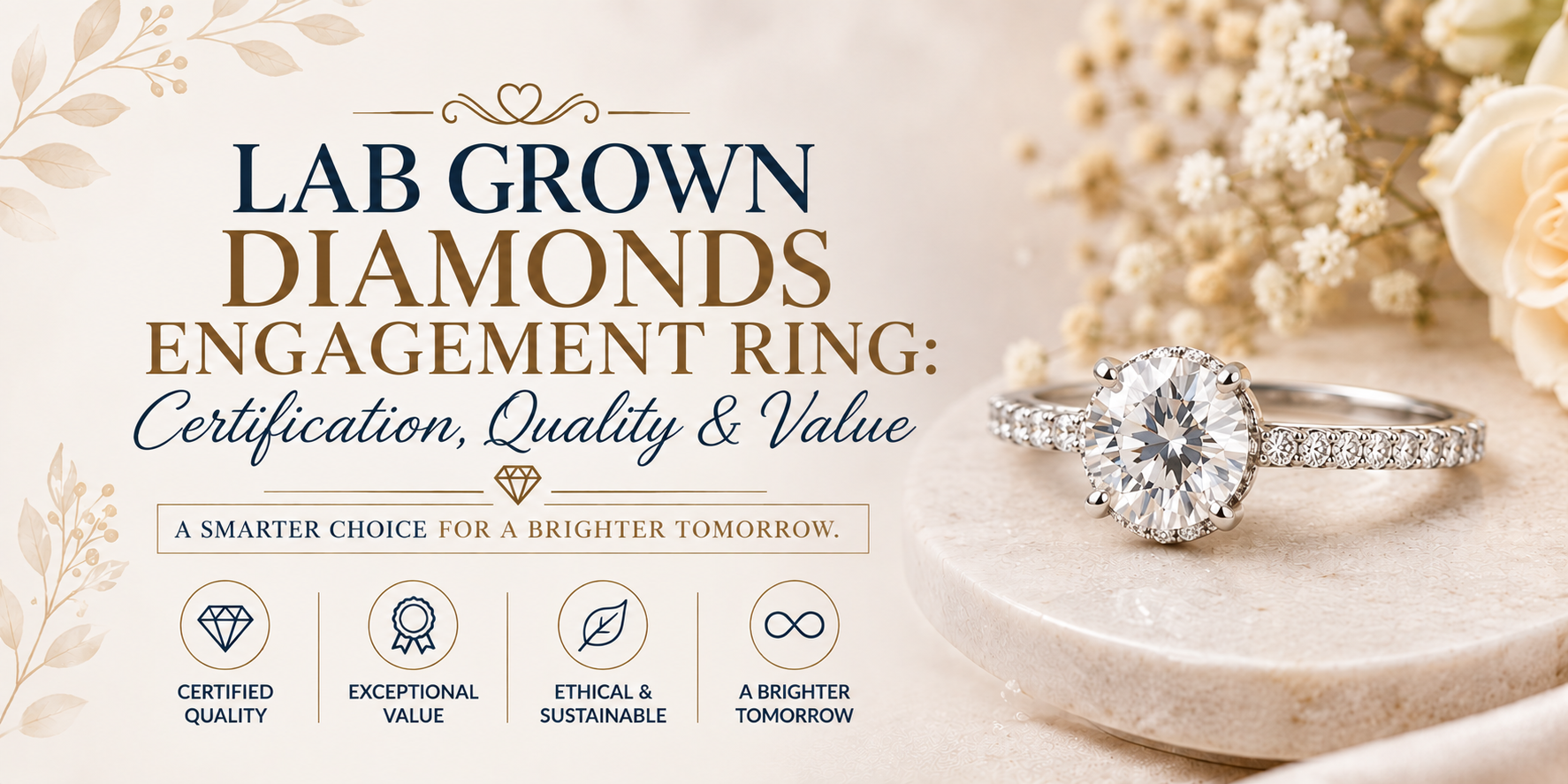 Lab Grown Diamonds Engagement Ring