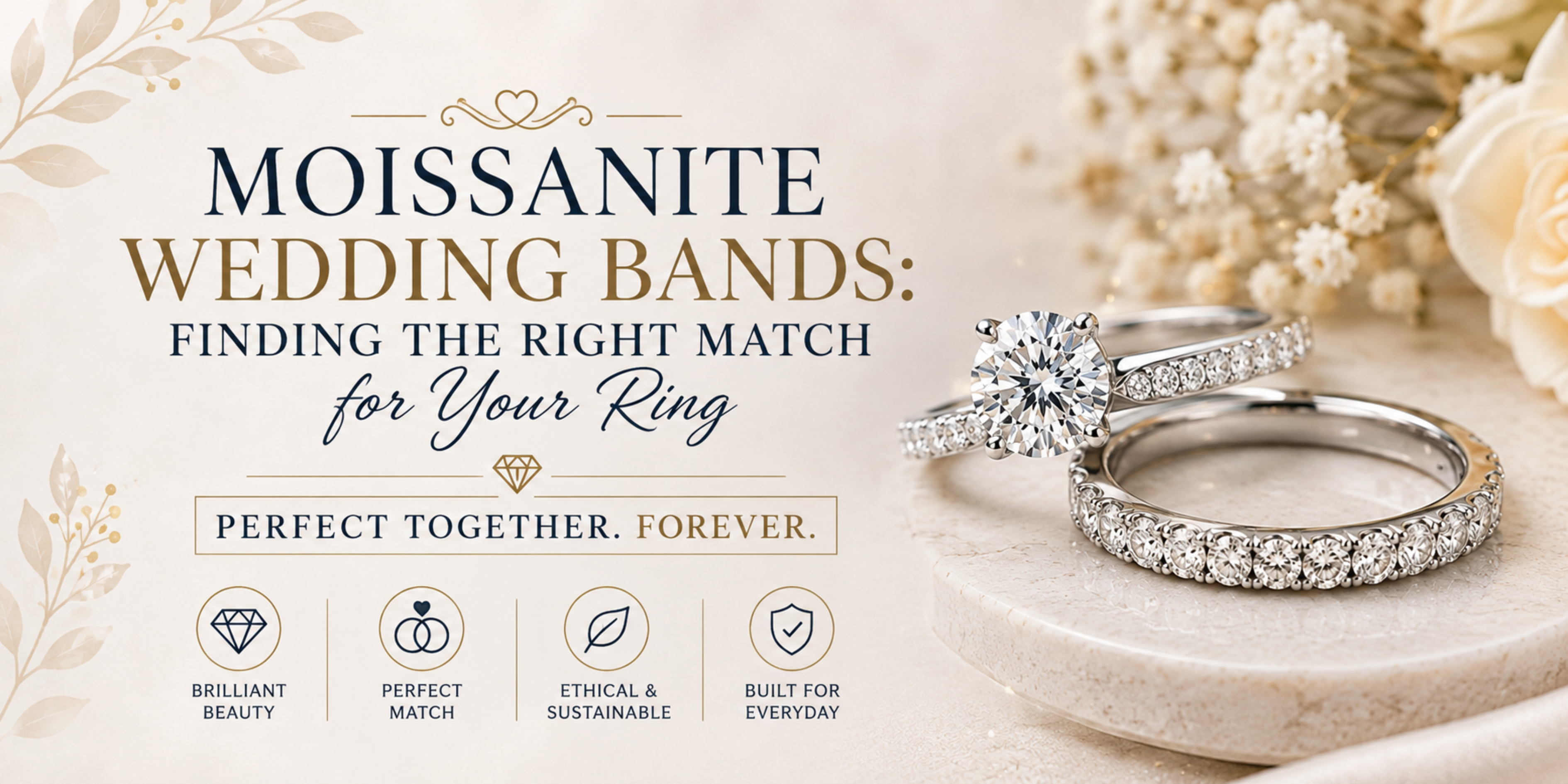 Moissanite Wedding Bands