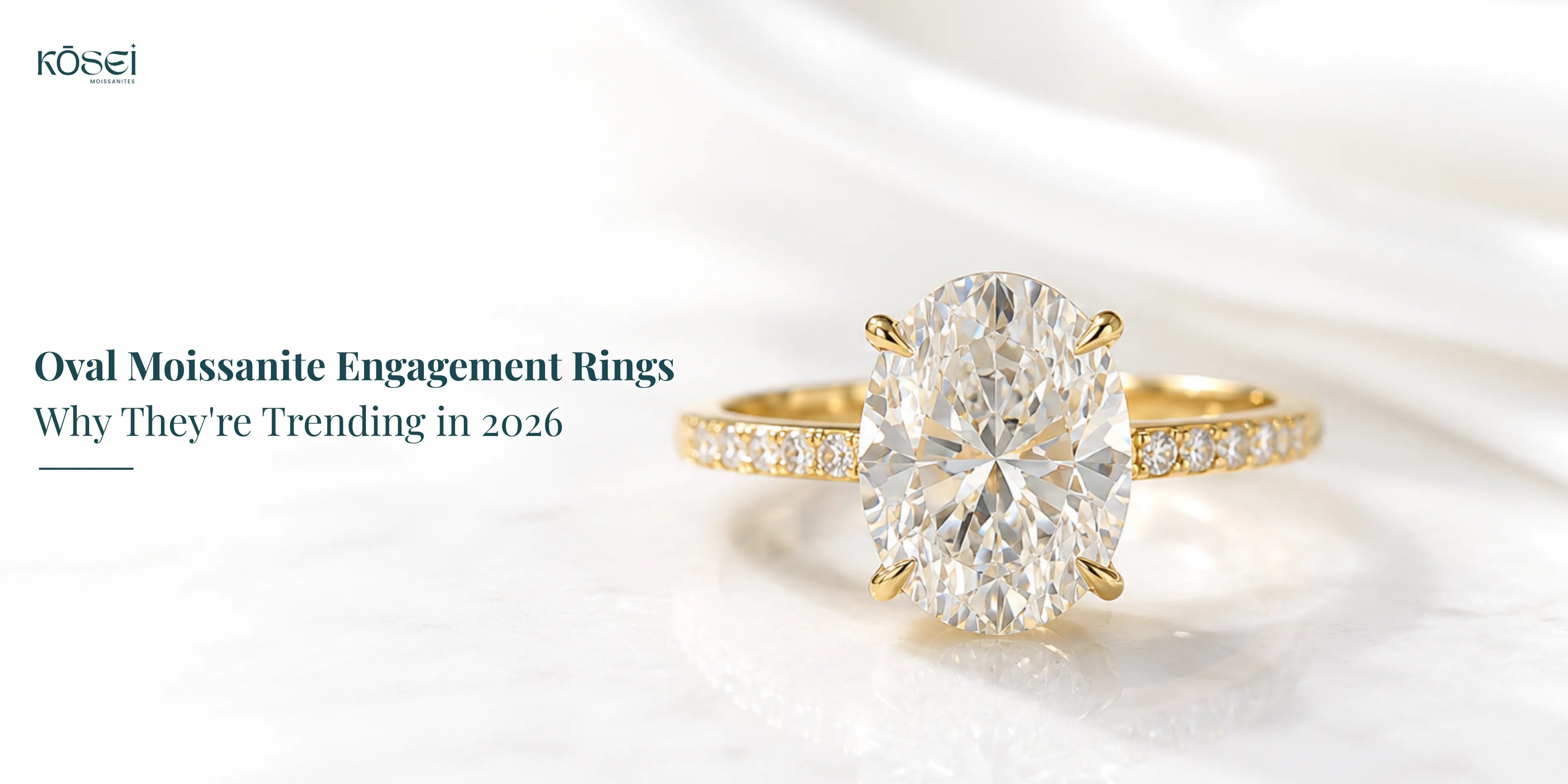 Oval Moissanite Engagement Rings