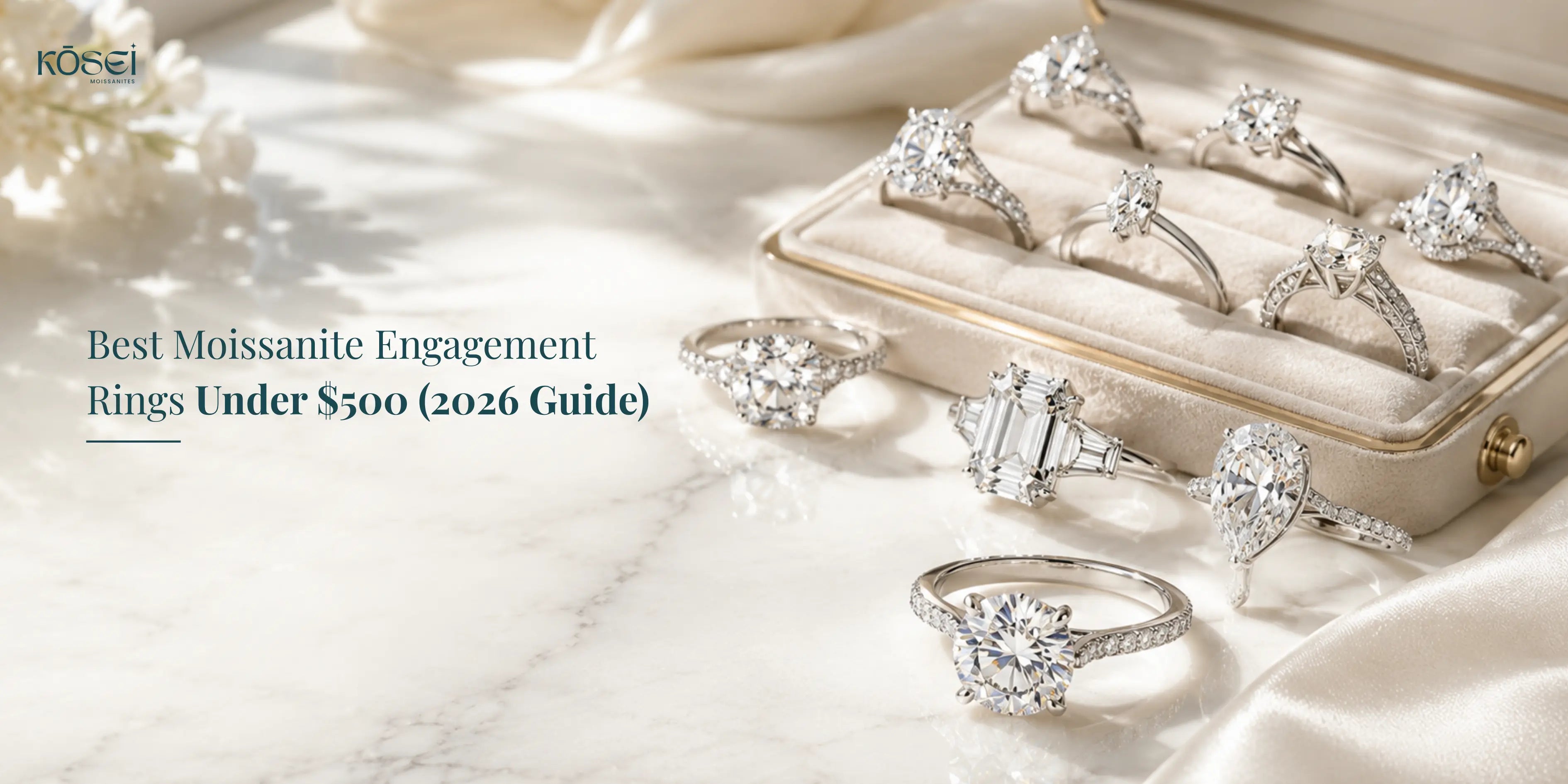 Best Moissanite Engagement Rings Under $500