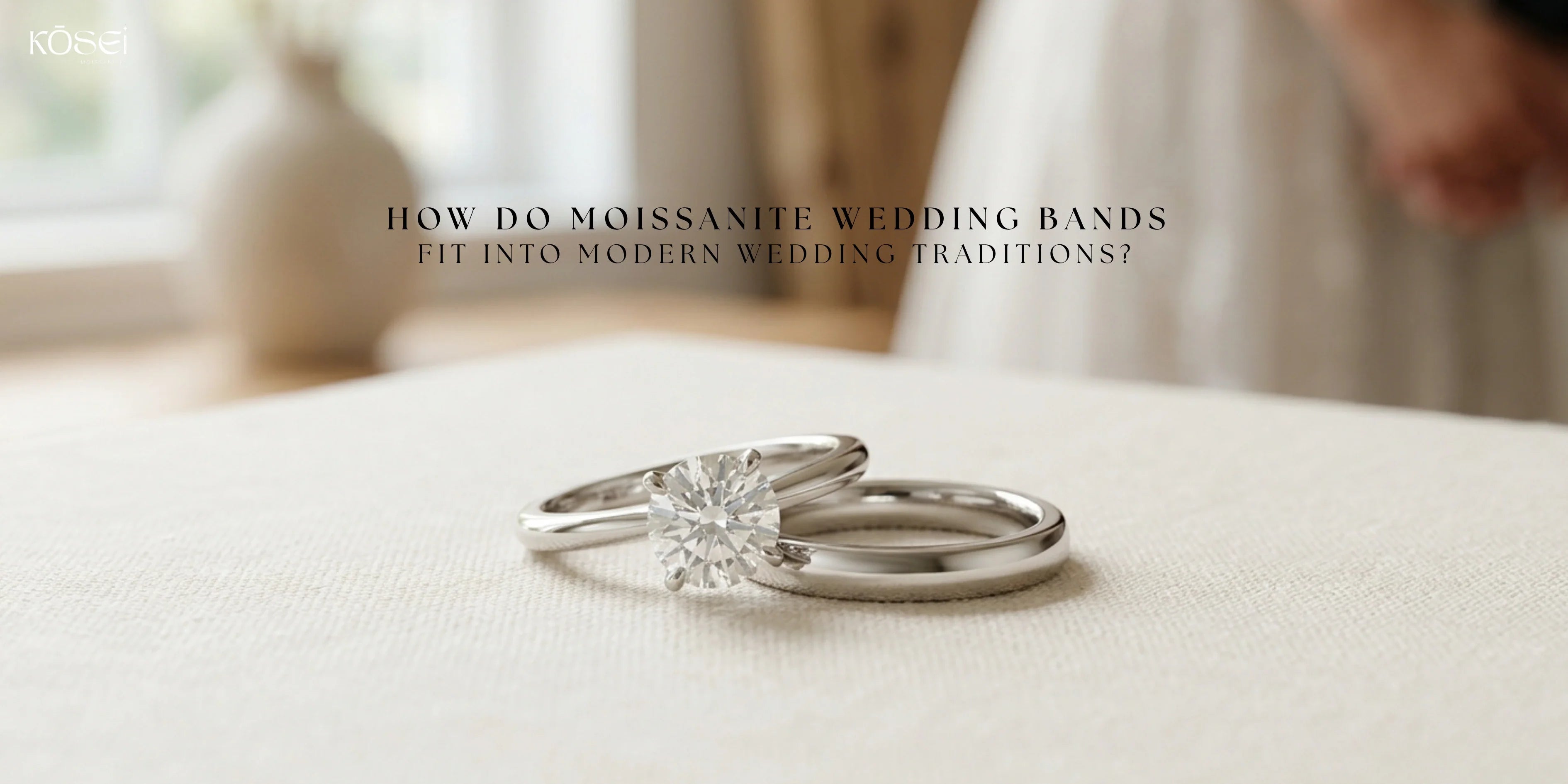 Moissanite Wedding Bands 