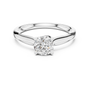 Classic Round Brilliant Tapered Solitaire Engagement Ring