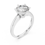 Timeless Tiffany-style Six-Prong Round Solitaire Engagement Ring