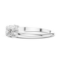 Princess-Cut Moissanite Five-Stone Half Eternity Anniversary Band in 925 Sterling Silver