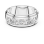 Men's Thick Wide Polished Sterling Silver Wedding Band