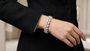 Pear Shape Double Row Tennis Moissanite Diamond 925 Sterling Silver Bracelet