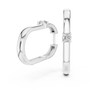 Round Cut Solitaire Moissanite Diamond Huggie Hoop Earrings