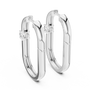 Round Cut Solitaire Moissanite Diamond Huggie Hoop Earrings