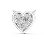 925 Silver Round Cut Moissanite Diamond Heart Shape Necklace For Women