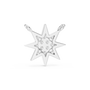 925 Silver Round Cut Moissanite Diamond Cluster Star Pendant Necklace For Women
