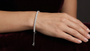 Round Cut 925 Sterling Silver Moissanite Diamond Half Way Tennis Bracelet