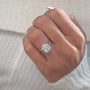14K White Gold 2 Carat Emerald Cut Lab Grown Diamond Bezel IGI Certified D-VVS2 Engagement Ring