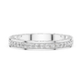 Intricate Filigree Decorative Vintage-inspired Eternity Wedding Band in 925 Sterling Silver
