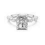 The Radiant Solitaire Engagement Ring Featuring Marquise Accent Band