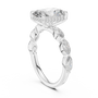 The Radiant Solitaire Engagement Ring Featuring Marquise Accent Band