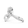 The Toi et Moi Double Halo Bypass Ring in 925 Sterling Silver