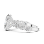 The Regal Oval Moissanite Hidden Halo & Statement Eternity Engagement Ring