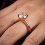 1.50 TCW Classic Round Lab Grown Four-prong Solitaire White Gold Engagement Ring