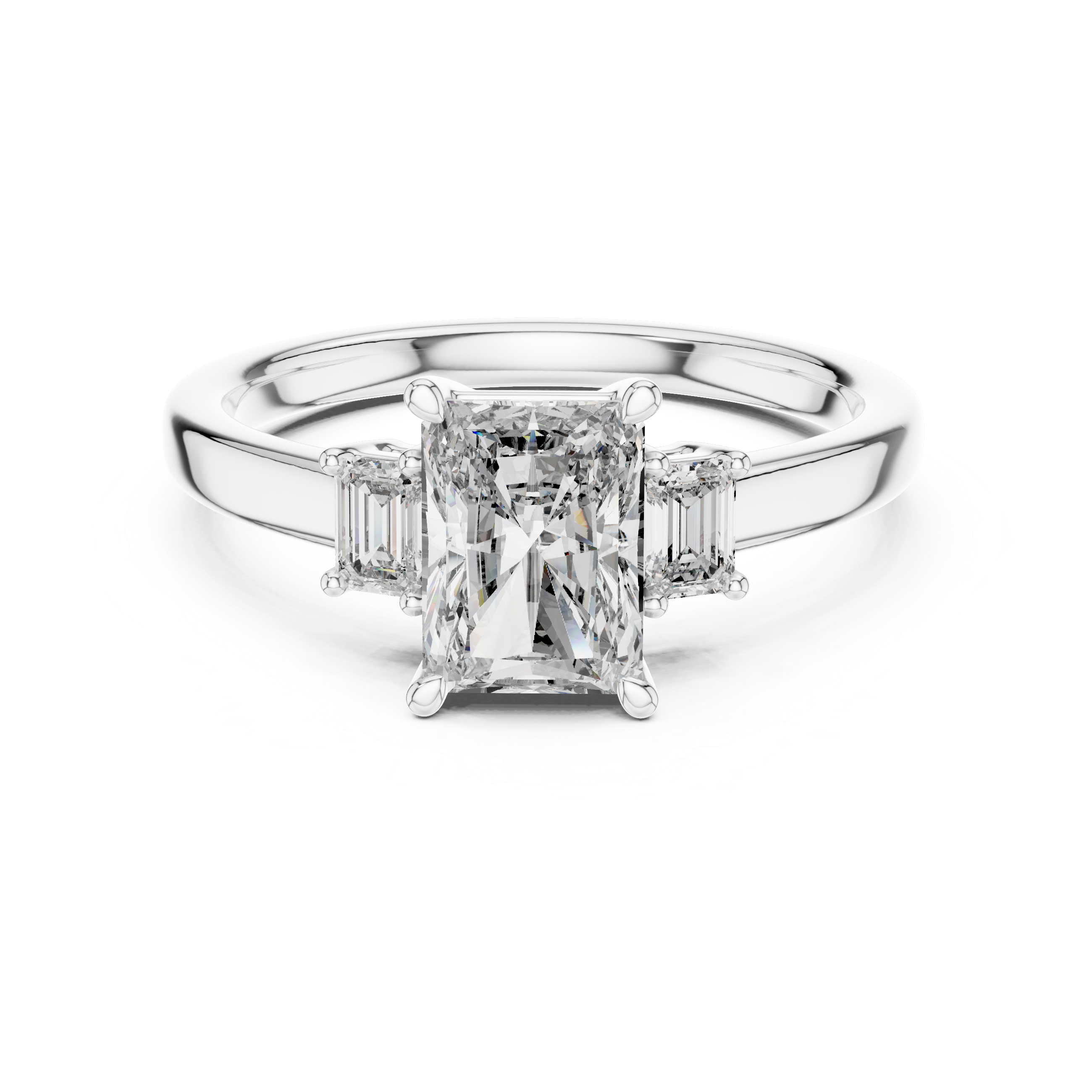 Radiant Cut Engagement Rings