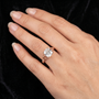2.43 TCW Celtic-inspired Cushion-cut Lab Grown Diamond Braided-style Shank Engagement Ring