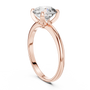 Rose Gold Classic Solitaire Engagement Ring Featuring a 1.5 TCW Round-cut Lab Grown Diamond