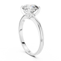 White Gold Classic Solitaire Engagement Ring Featuring a 1.5 TCW Round-cut Lab Grown Diamond