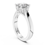 1.5 TCW Princess Square Cut Lab Grown Eternal Glow Solitaire Ring for Women in White Solid Gold