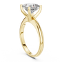 Yellow Gold 2 TCW Princess Cut Lab Grown Diamond Solitaire Engagement Ring for Women