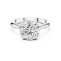 Round Brilliant Cut Moissanite Diamond Classic and Elegant Solitaire Engagement Ring