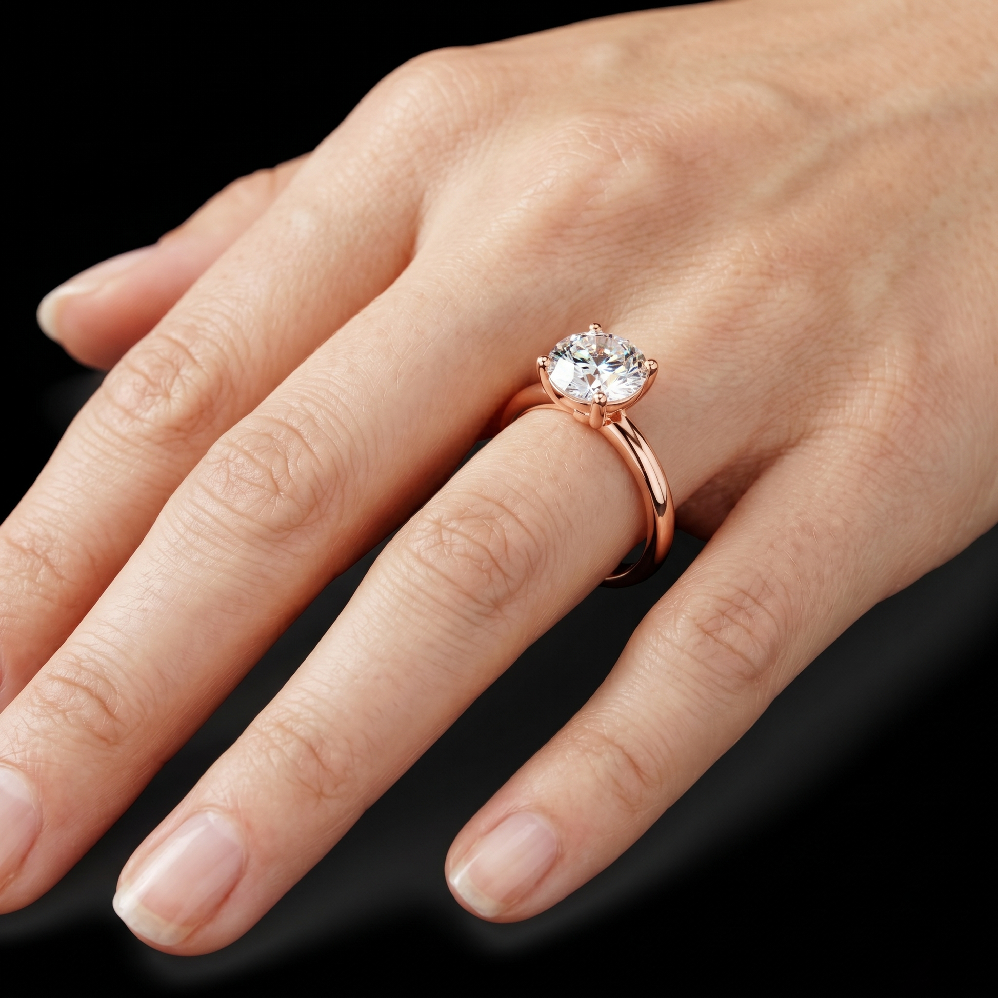 2.5 TCW Round Brilliant Cut Lab Grown Diamond Classic and Elegant Solitaire Engagement Ring