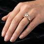 2.78 TCW Brilliant Round Cut Moissanite Diamond 18kt Solid Gold Classic Style Ring