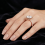 2.93 TCW Princess Cut Moissanite Diamond 14kt Solid Gold Half Eternity Style Ring