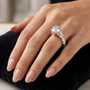 4.04 TCW Mixed Fancy Cut Moissanite Diamond 14kt Solid Gold Multi Stone Engagement Ring