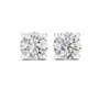 1 CT Round Solitaire Moissanite Sterling Silver Everyday Stud Earrings