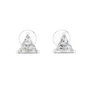 1.3 CT Triangular Solitaire Moissanite 925 Sterling Silver Everyday Stud Earrings