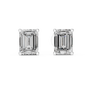 925 Sterling Silver 2.5 CT Emerald Solitaire Moissanite Everyday Stud Earrings