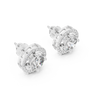 1CT Round Cut Solitaire Sterling Silver Moissanite Everyday Stud Earrings