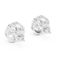 1CT Round Cut Solitaire Sterling Silver Moissanite Everyday Stud Earrings