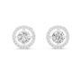1CT Round Cut Solitaire Sterling Silver Moissanite Everyday Stud Earrings