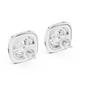 Sterling Silver 2.5 CT Round Cut Solitaire Moissanite Everyday Stud Earrings