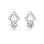 Solitaire Moissanite 2.5 CT Round Cut Sterling Silver Everyday Stud Earrings