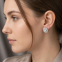 2.5 CT Round Cut 925 Sterling Silver Solitaire Moissanite Everywear Stud Earrings