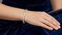 Fashion Emerald Moissanite Tennis Sterling Silver Bracelet