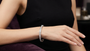 Classic Round Moissanite Channel Setting Sterling Silver Bracelet