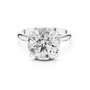 Serenity Shine Solitaire 5 CT Round Diamond Ring in 925 Sterling Silver