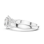 Central Round Cut Vintage Art Deco Split Shank Ring Moissanite 925 Sterling Silver Diamond Ring