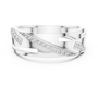 Sophisticated Men's Angular Interlocking Diamond Band – Sterling Silver Wedding Ring