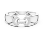 Hermès Olympe Inspired Round Moissanite Men's Ring in Sterling Silver
